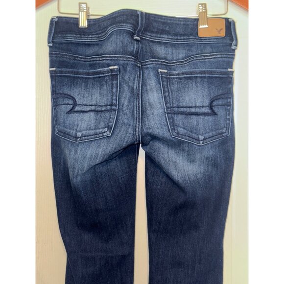 American Eagle Dark Wash Kick Boot Jeans Size 6 - Picture 5 of 10
